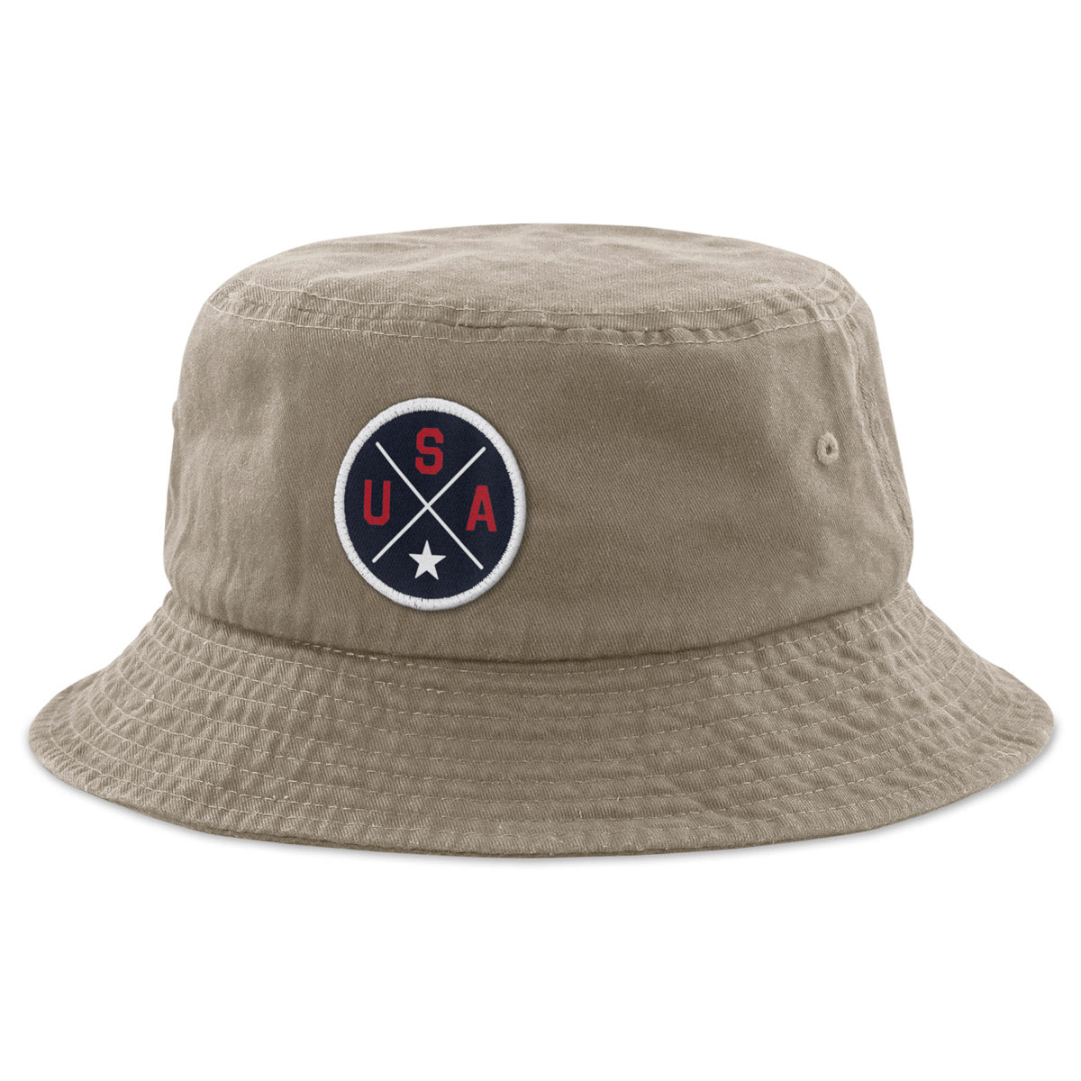 USA Circle Emblem Bucket Hat