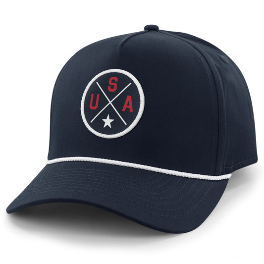 USA Emblem Patch Rope Performance Hat