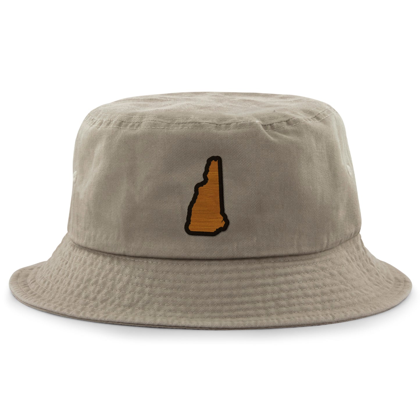 New Hampshire State Wood Grain Patch Bucket Hat