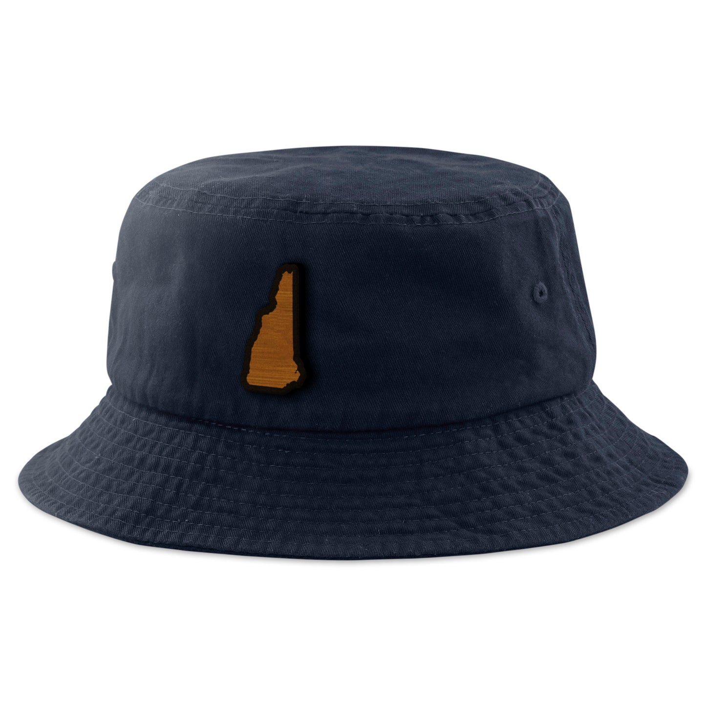 New Hampshire State Wood Grain Patch Bucket Hat