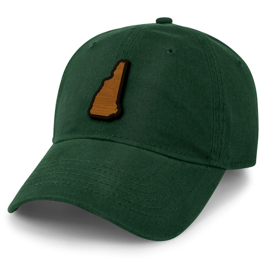 New Hampshire State Wood Grain Patch Dad Hat