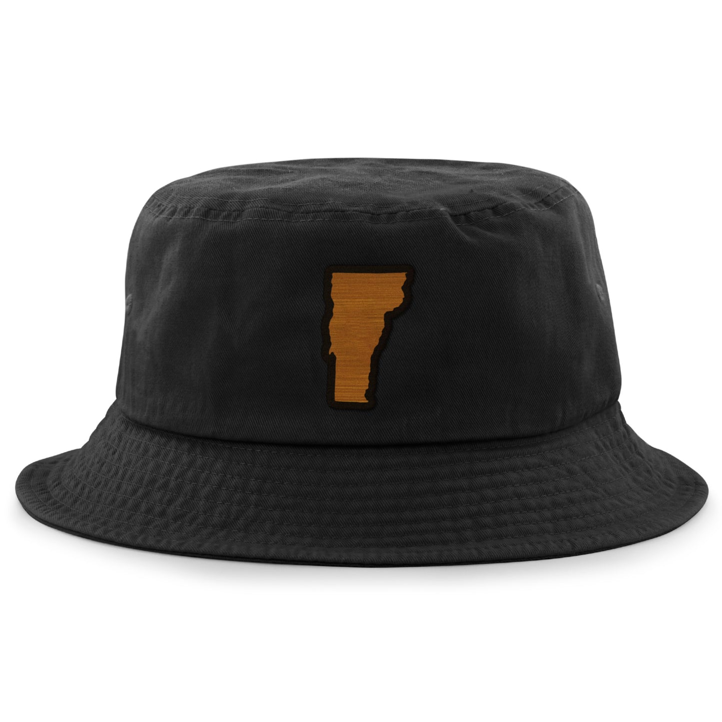 Vermont State Wood Grain Patch Bucket Hat