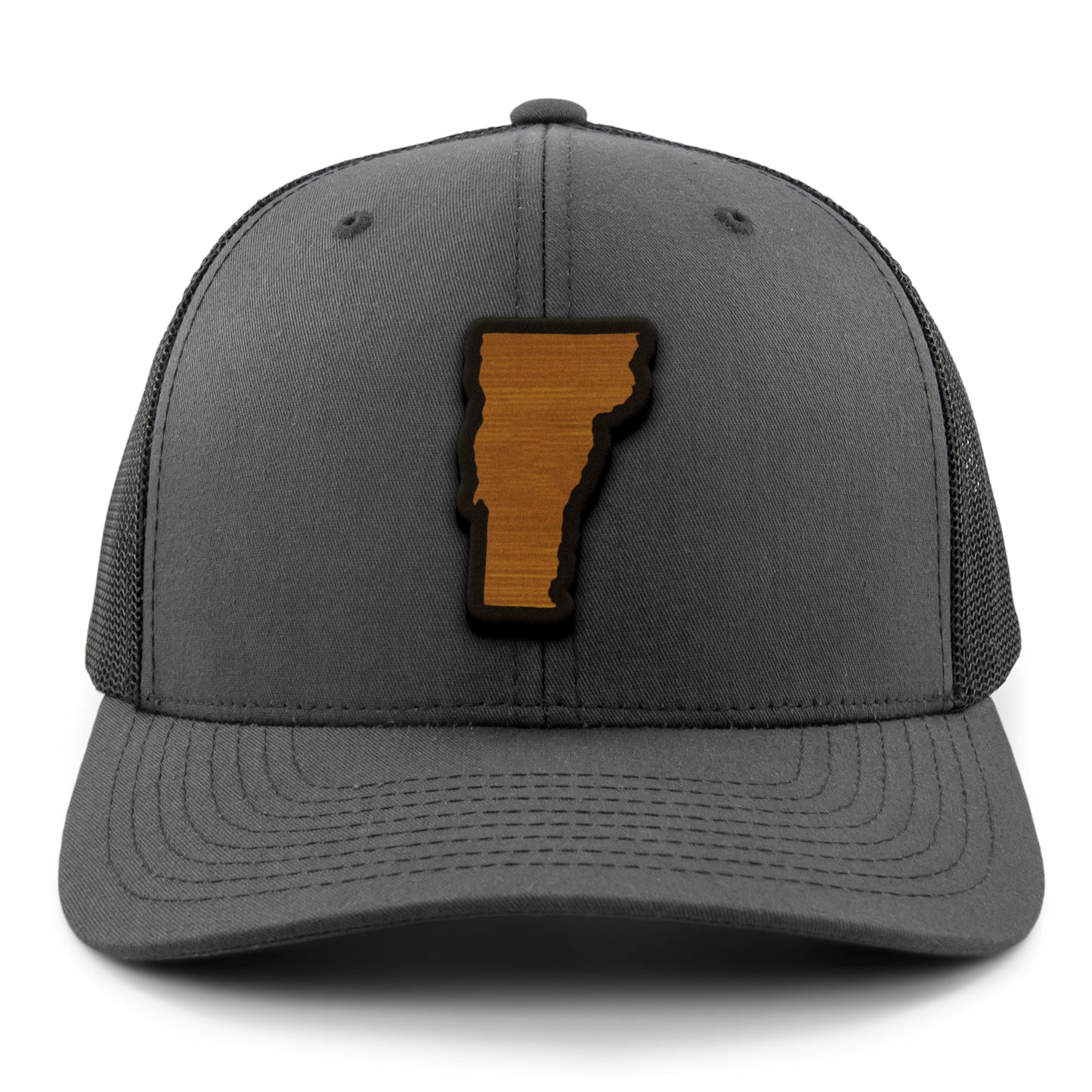 Vermont State Wood Grain Patch Classic Snapback Trucker