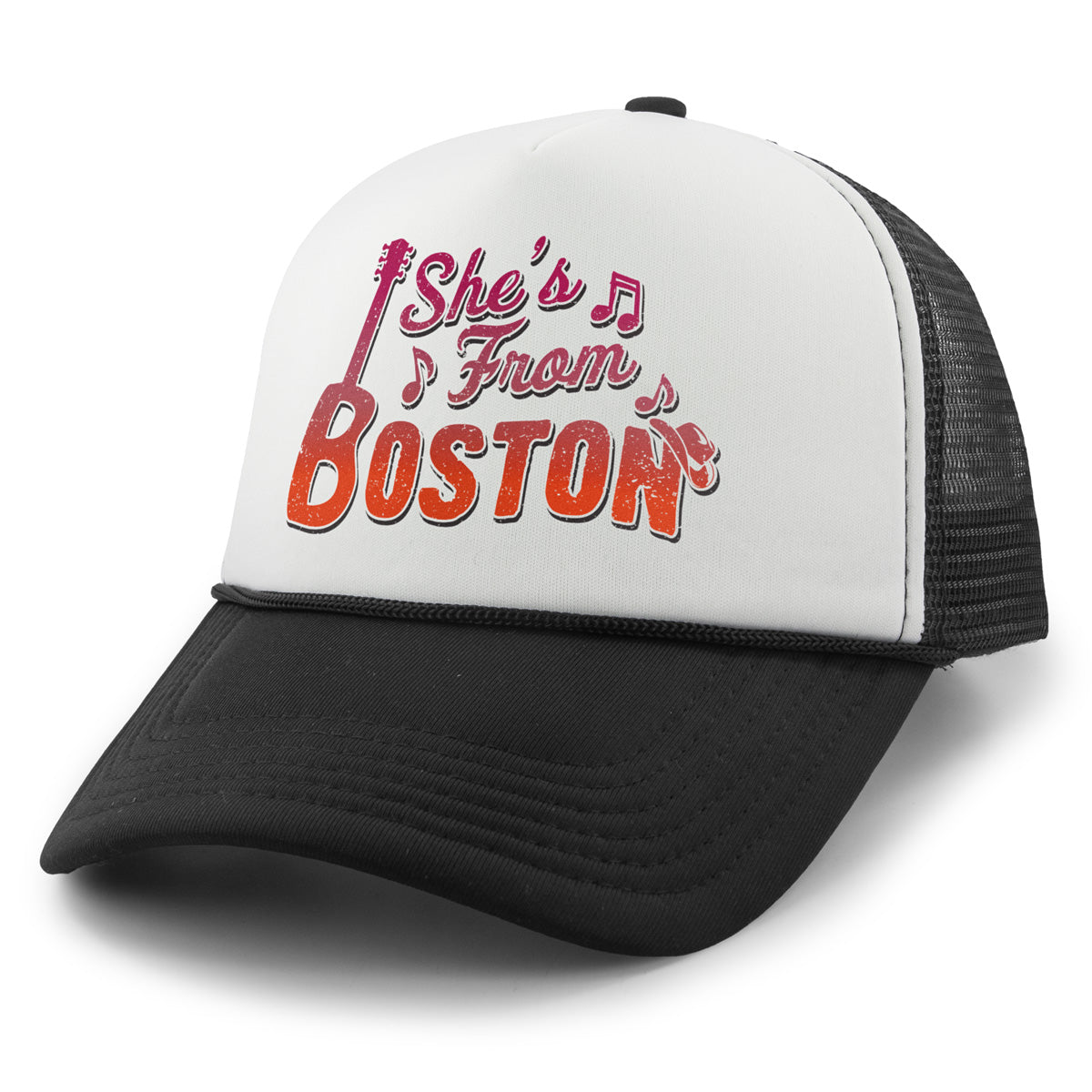 She's From Boston Foam Trucker Hat