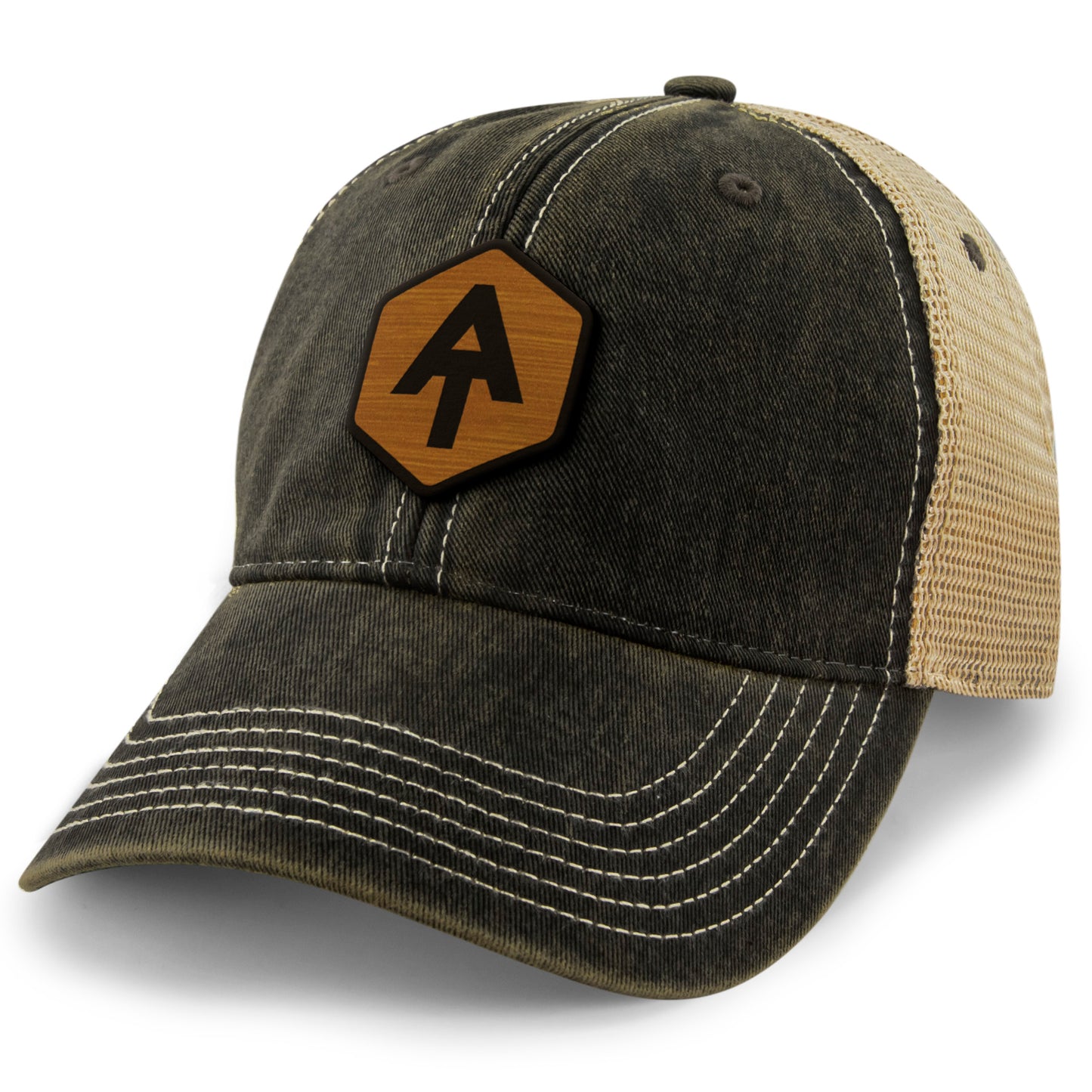 Appalachian Trail Wood Grain Patch Dirty Water Trucker