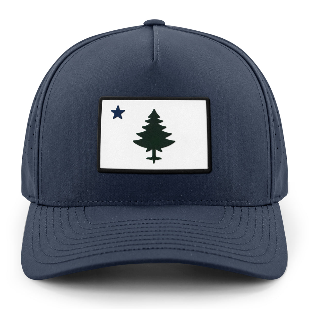 Vintage Maine Flag PVC Performance Hat