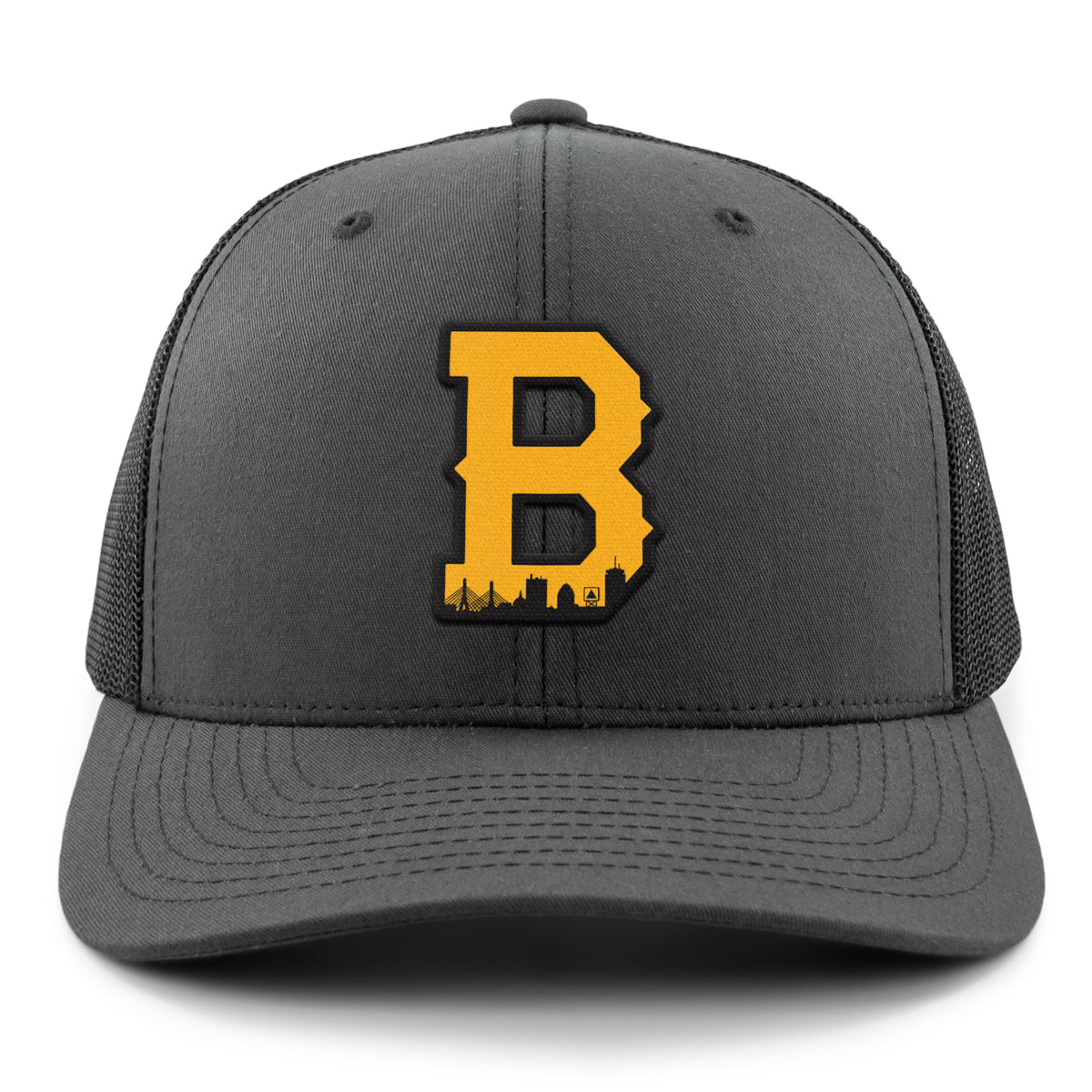 Boston B Skyline Black & Gold Classic Snapback Trucker