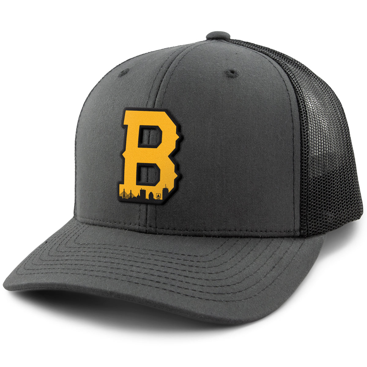 Boston B Skyline Black & Gold Classic Snapback Trucker