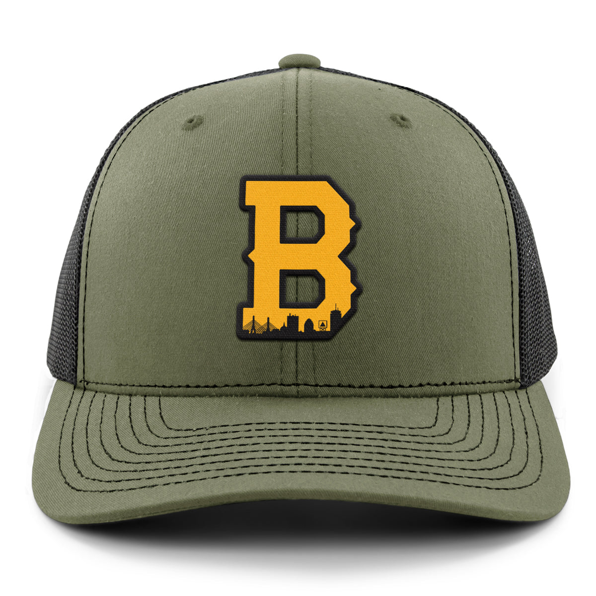 Boston B Skyline Black & Gold Classic Snapback Trucker