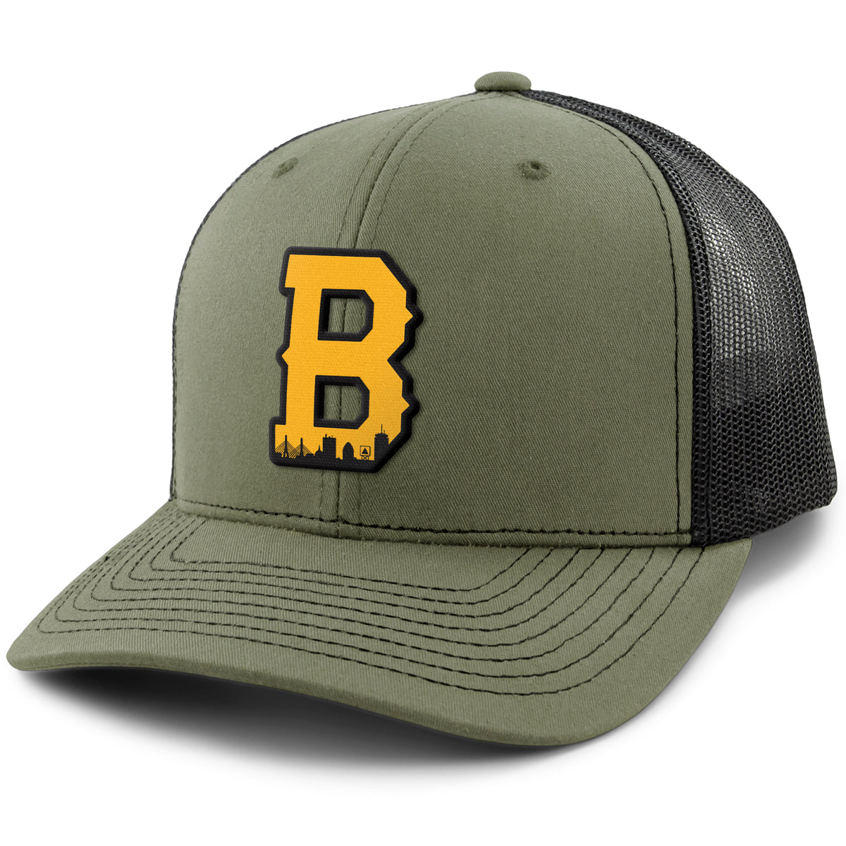 Boston B Skyline Black & Gold Classic Snapback Trucker