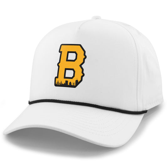 Boston B Skyline Black & Gold Rope Performance Hat