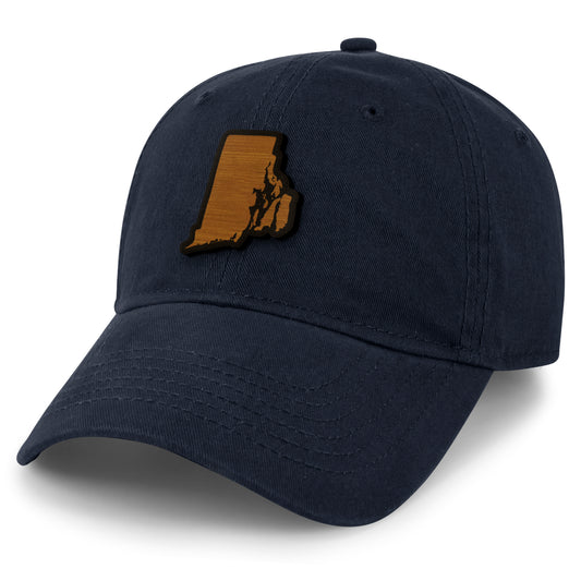 Rhode Island State Wood Grain Patch Dad Hat