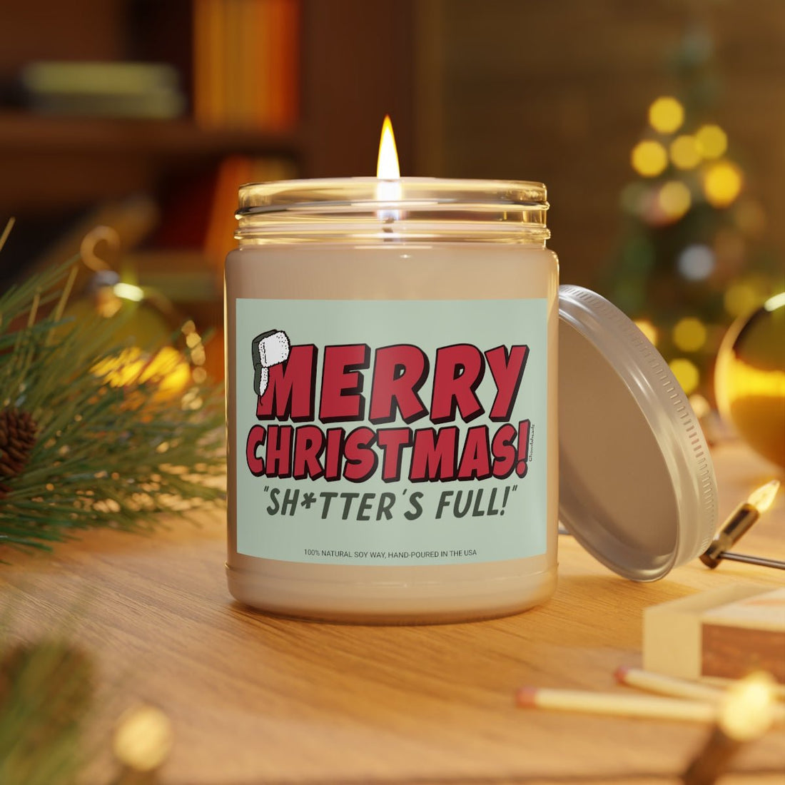 There's Some Ho's In This House Candle, Funny Christmas Candle, 9oz