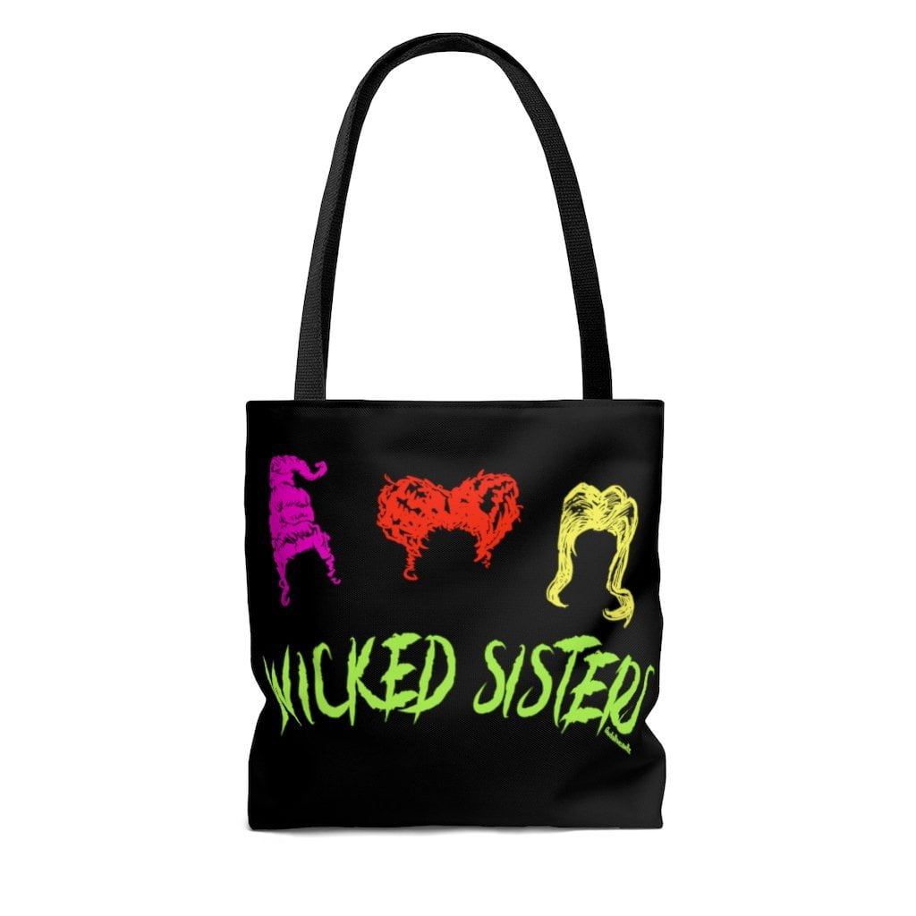 Wicked Sisters Halloween Tote Bag - Chowdaheadz