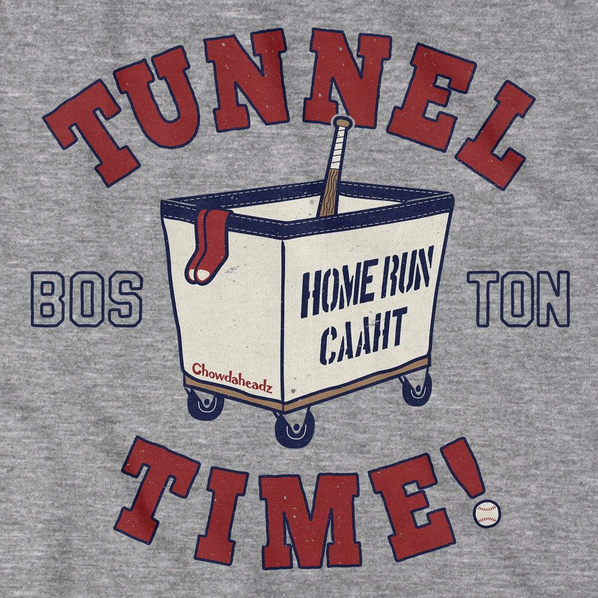 Tunnel Time Boston Baseball T-Shirt - Chowdaheadz