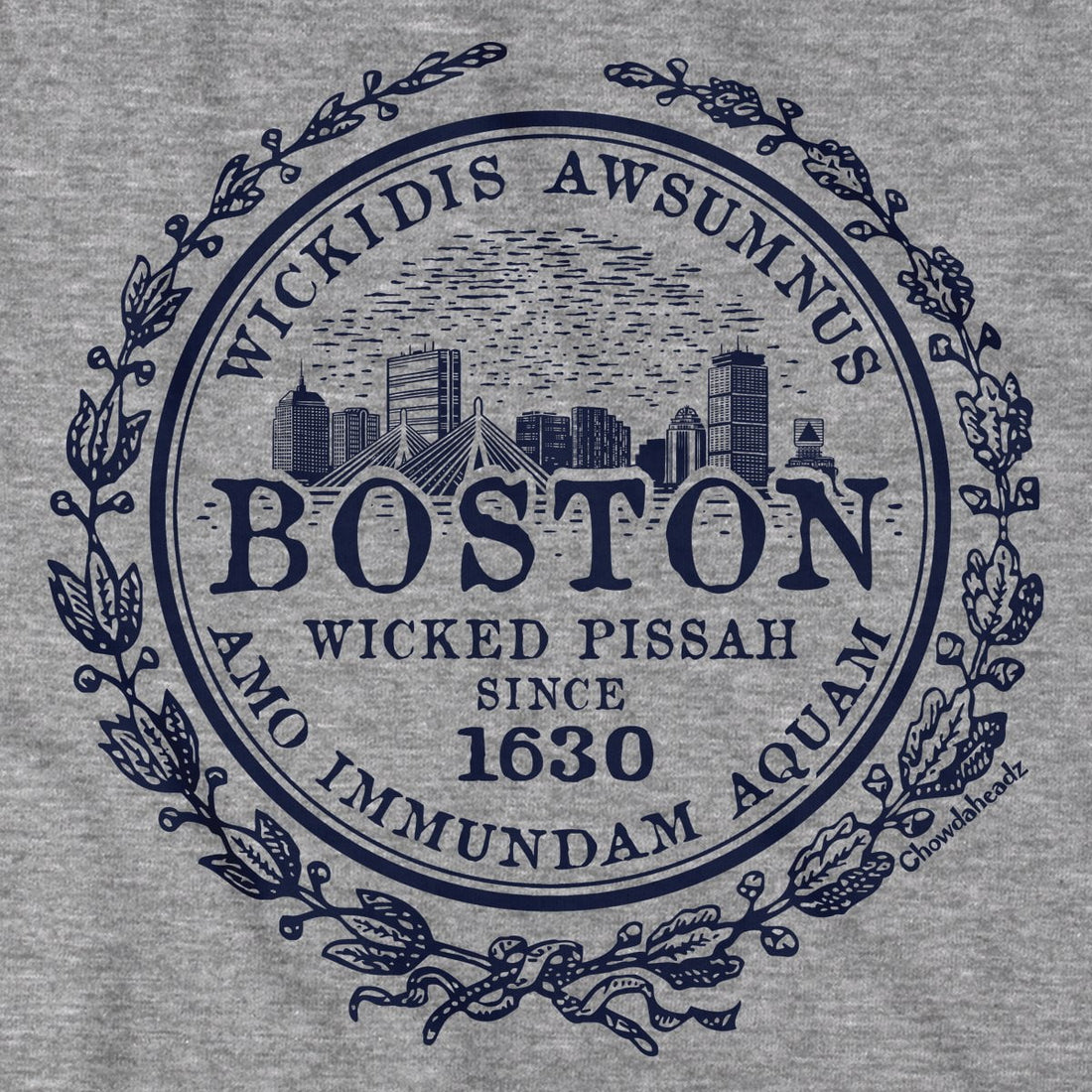 Chowdaheadz-T-Shirts 617 Boston Area Code Ladies T-Shirt
