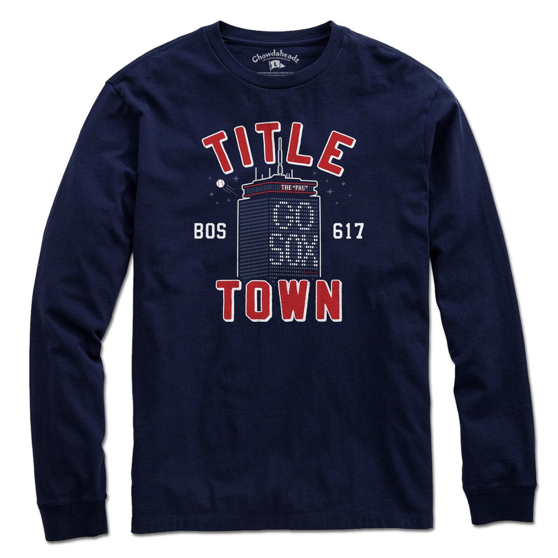 Title Town Boston Baseball T-Shirt Ladies / Navy / L