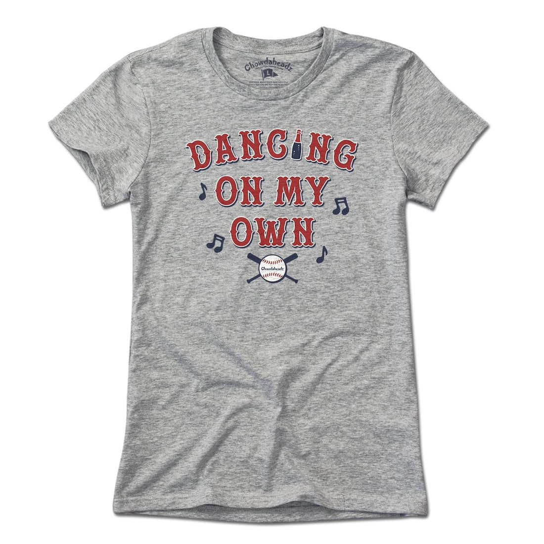 Dancing on My Own Baseball T-Shirt Ladies / Gray / M