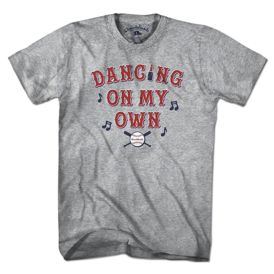 Dancing on My Own Baseball T-Shirt Ladies / Gray / M