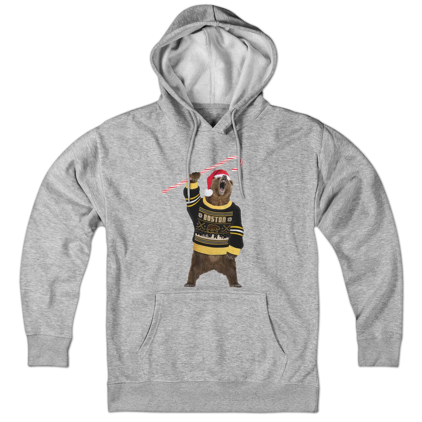 Boston Holiday Sweater Bear Hoodie - Chowdaheadz