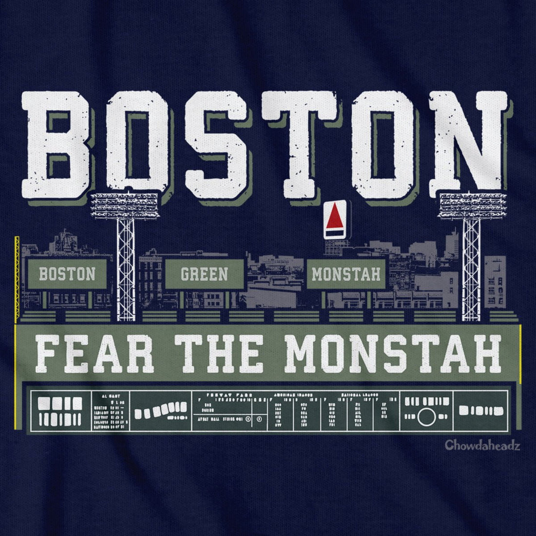 Chowdaheadz-T-Shirts Boston Monstah T-Shirt