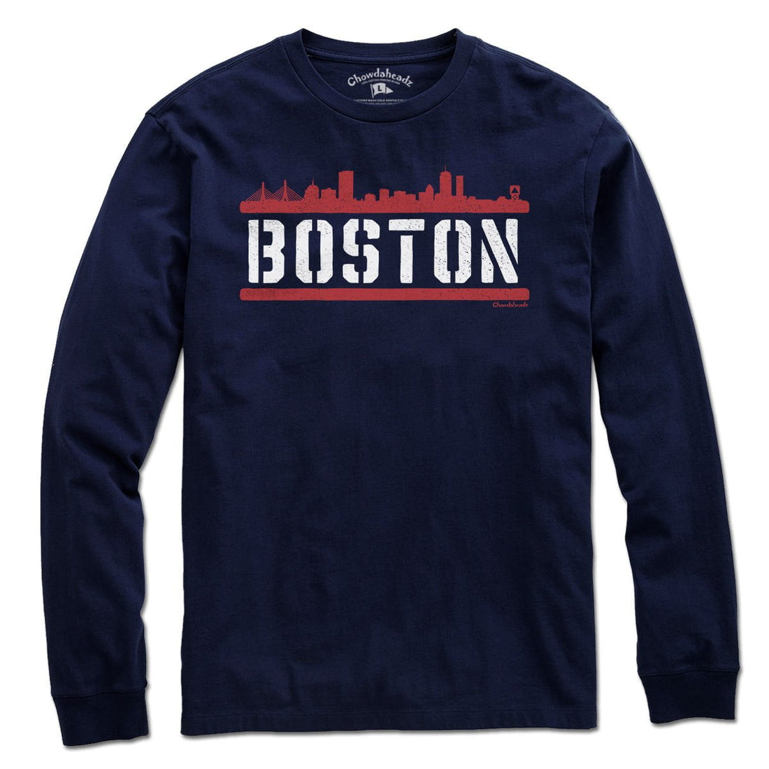 Youth Boston Red Sox Navy Score Long Sleeve T-Shirt