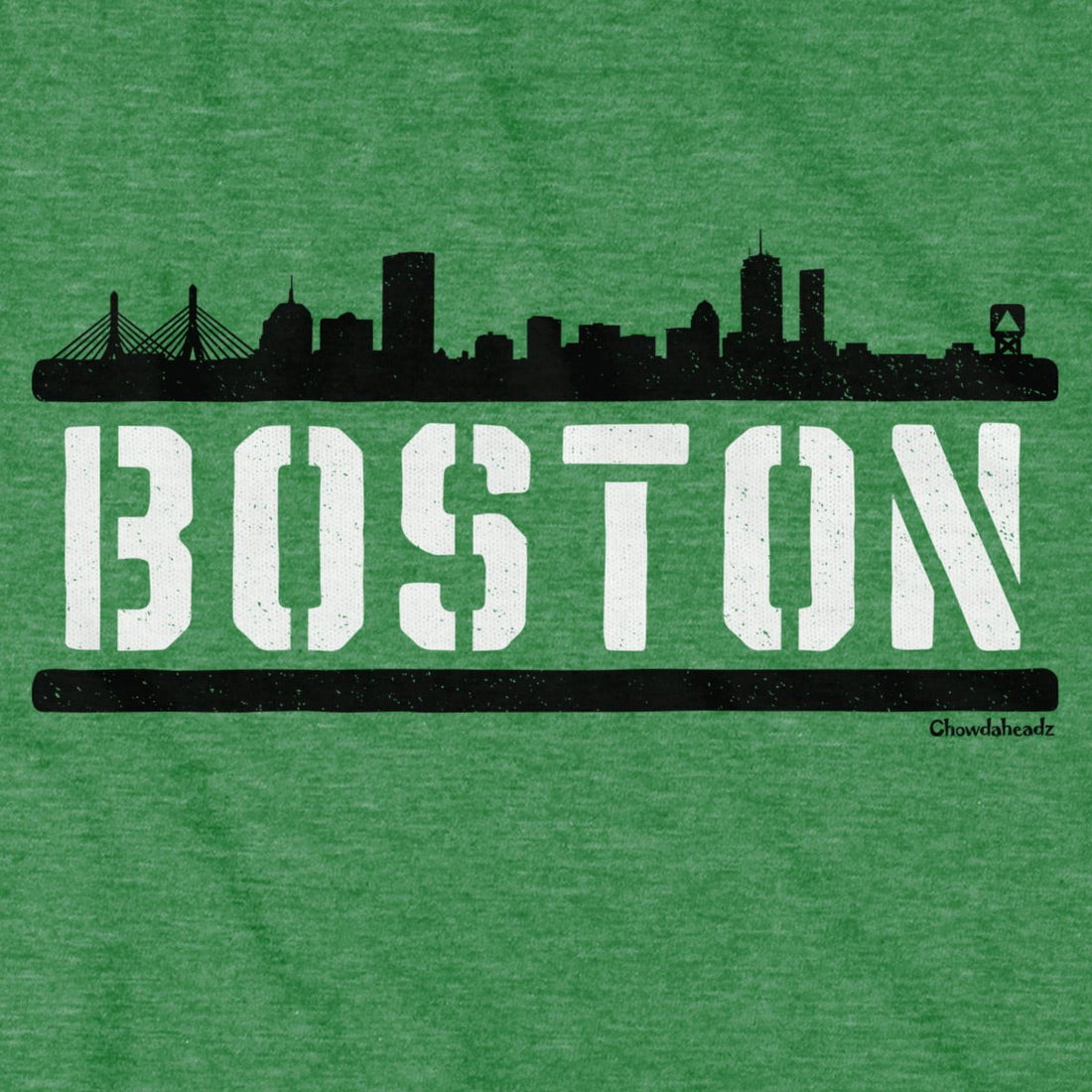 Chowdaheadz-T-Shirts Wicked Awesome Boston Skyline T-Shirt