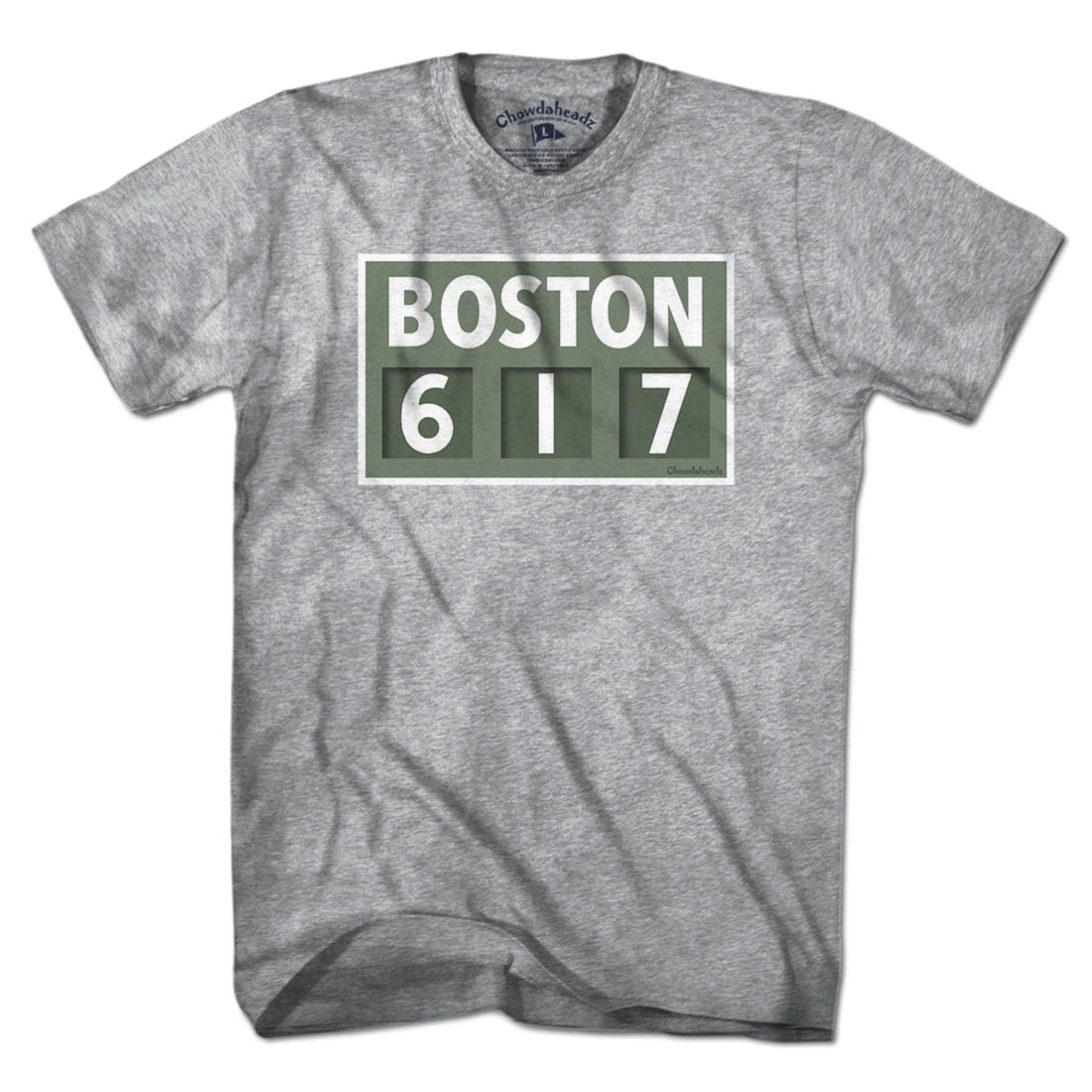 Chowdaheadz-T-Shirts Boston 617 Basketball T-Shirt