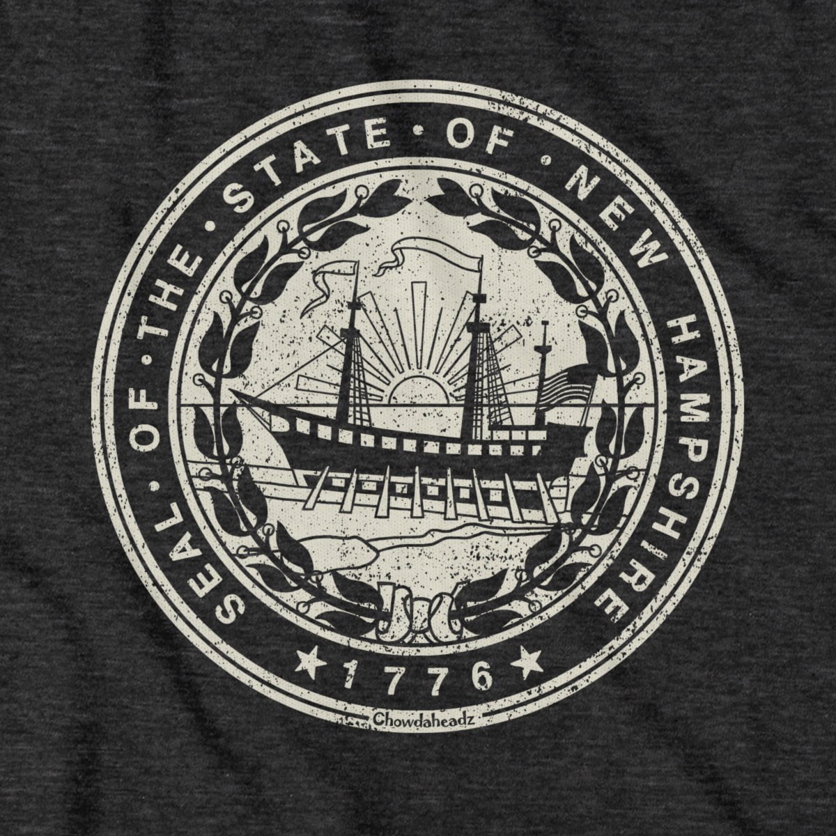 New Hampshire State Seal T-Shirt - Chowdaheadz