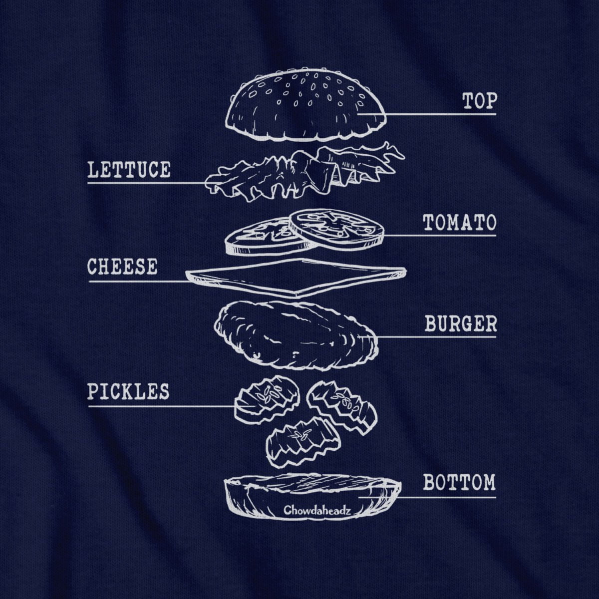 Burger Constructions T-Shirt - Chowdaheadz