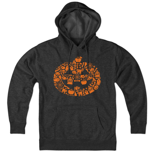 Halloween Icons Pumpkin Hoodie - Chowdaheadz