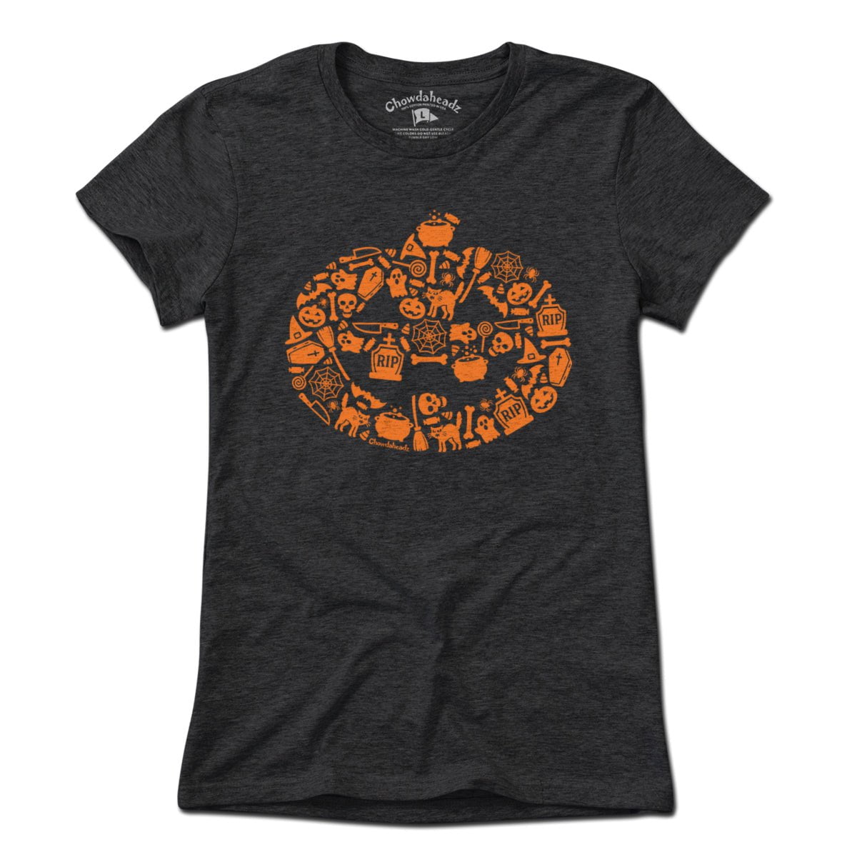 Halloween Icons Pumpkin T-Shirt - Chowdaheadz