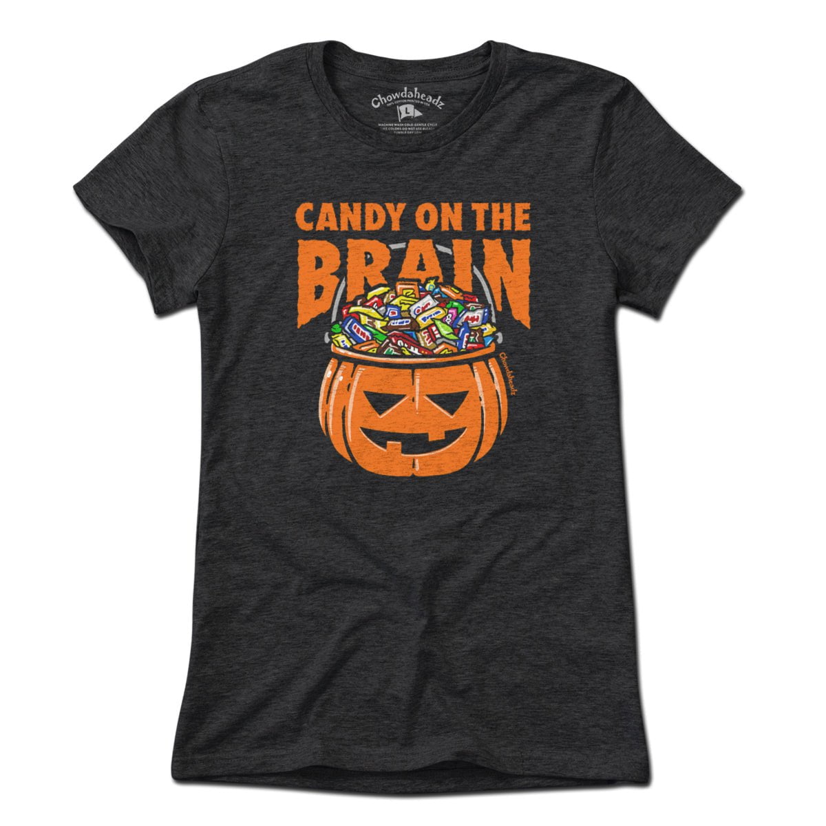 Candy On The Brain Halloween T-Shirt - Chowdaheadz