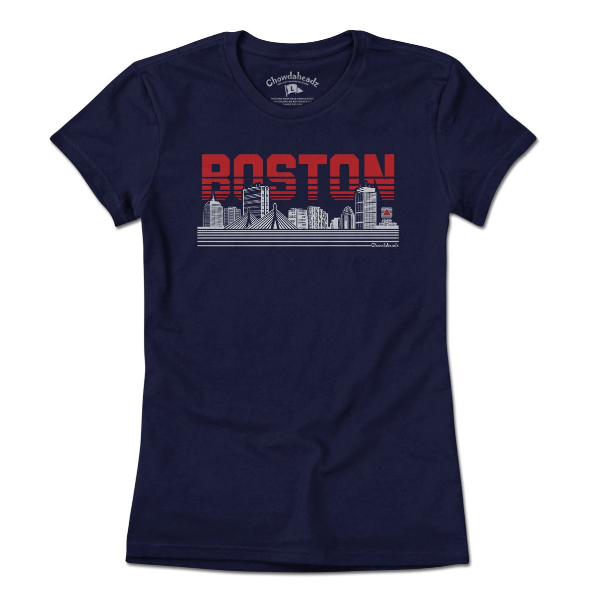 Boston Lined Cityscape T-Shirt – Chowdaheadz