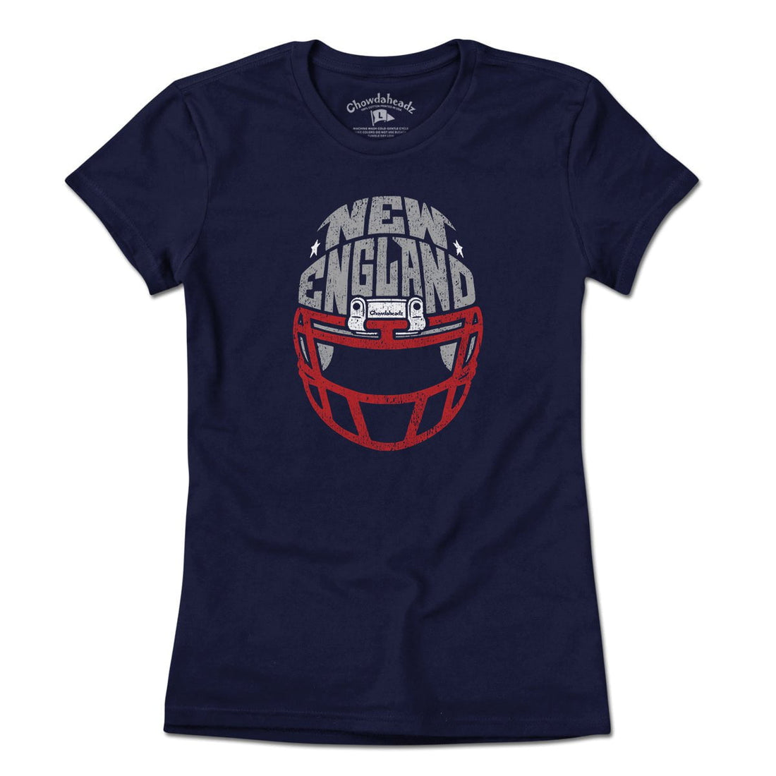 Youth Navy New England Patriots Helmet T-Shirt