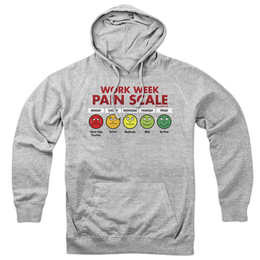 Work Week Pain Scale Hoodie - Chowdaheadz