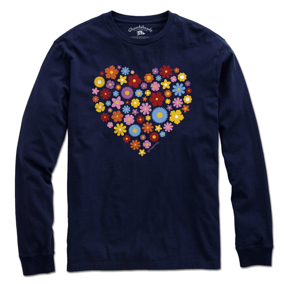 Spring Flowers Heart T-Shirt - Chowdaheadz