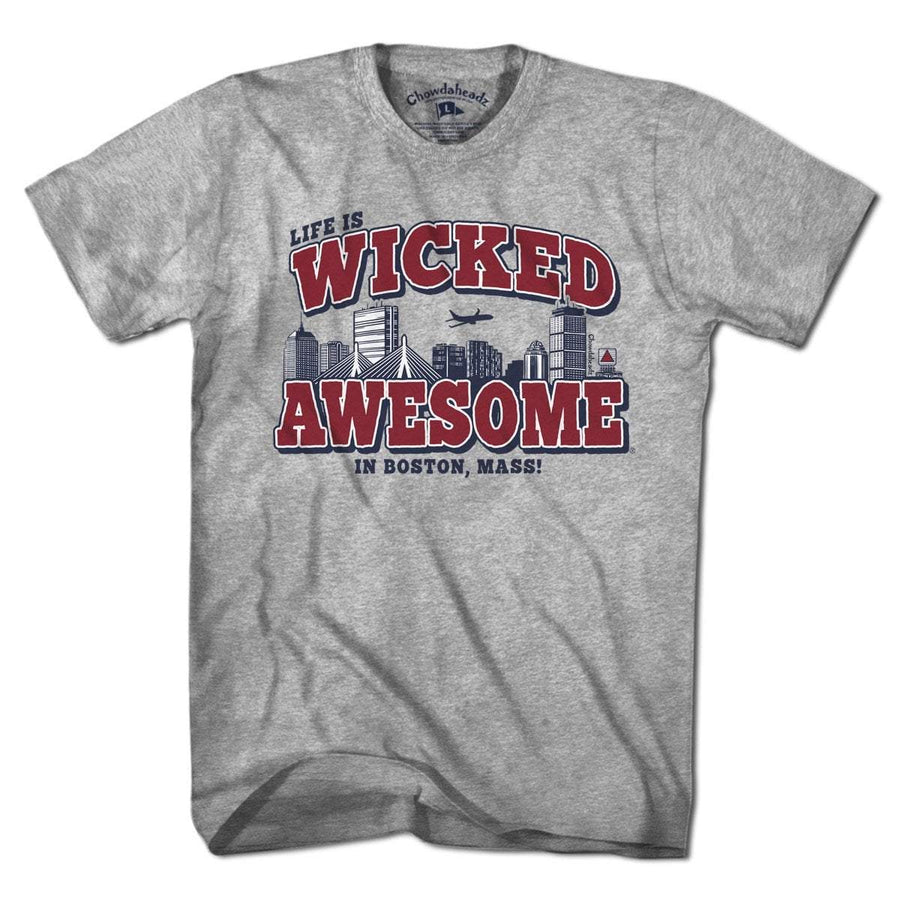 Wicked Awesome Boston Skyline T-Shirt – Chowdaheadz