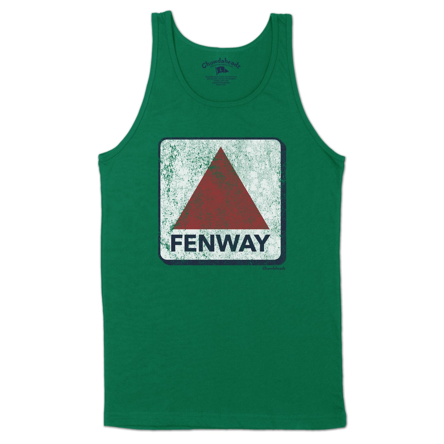 Destressed Fenway Sign Men's Tank Top - Chowdaheadz