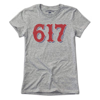 Boston 617 Highway Sign T-Shirt T-Shirt / Charcoal / XL