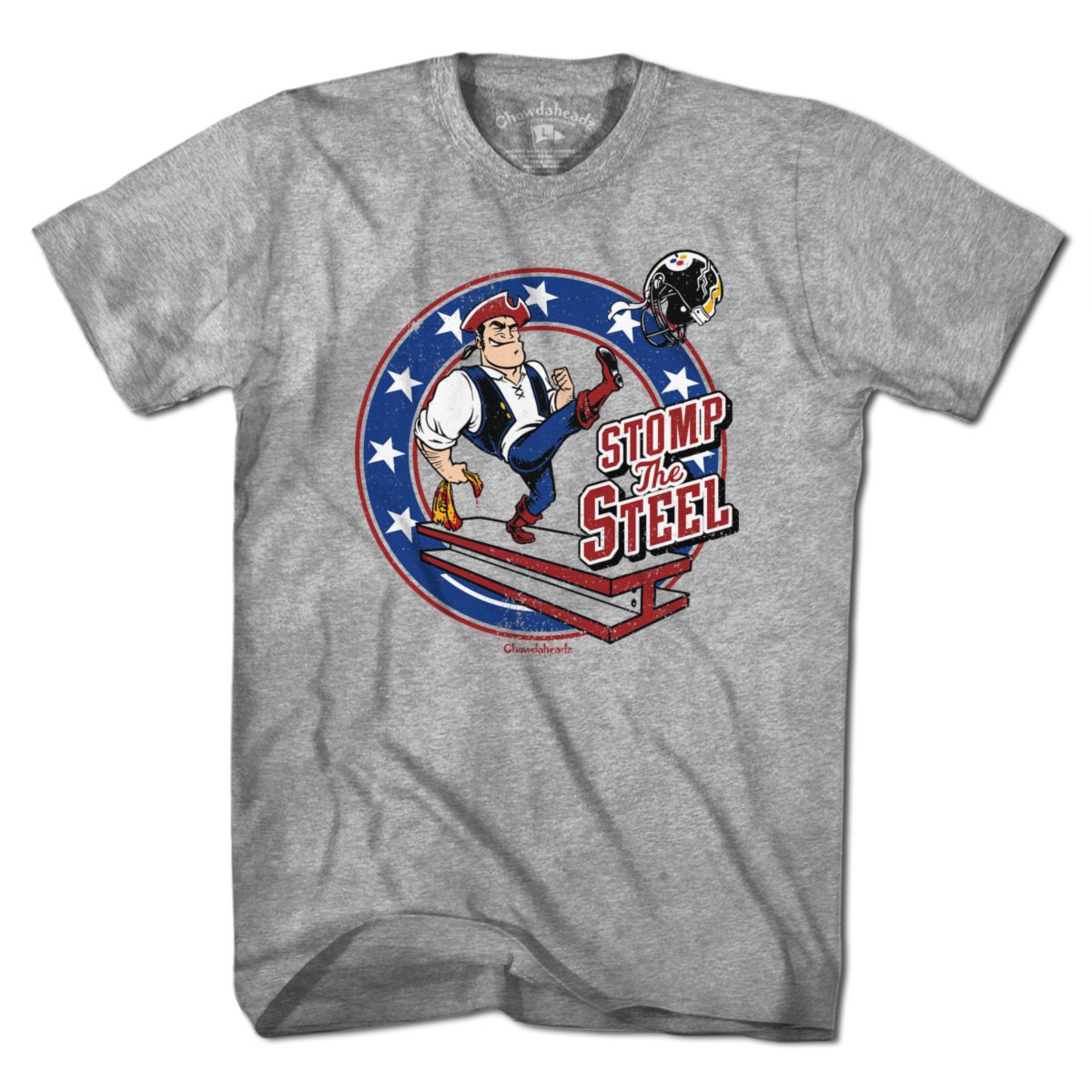 Stomp The Steel New England T-Shirt - Chowdaheadz