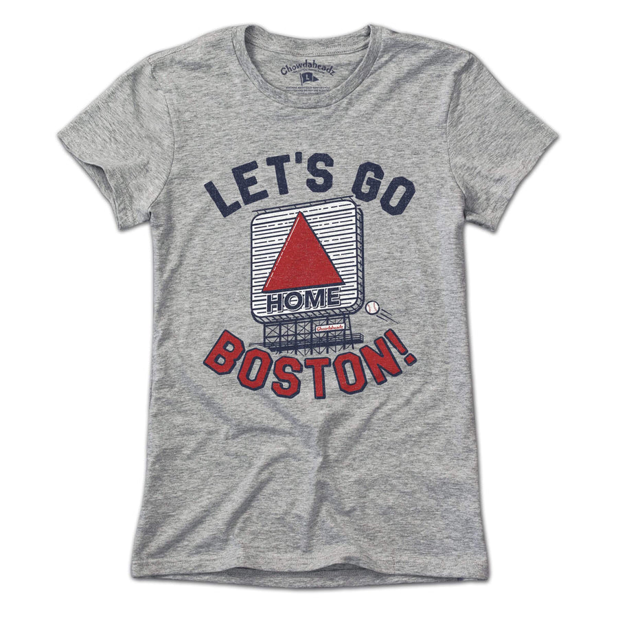 Let's Go Boston Hometown T-Shirt Ladies / Gray / M