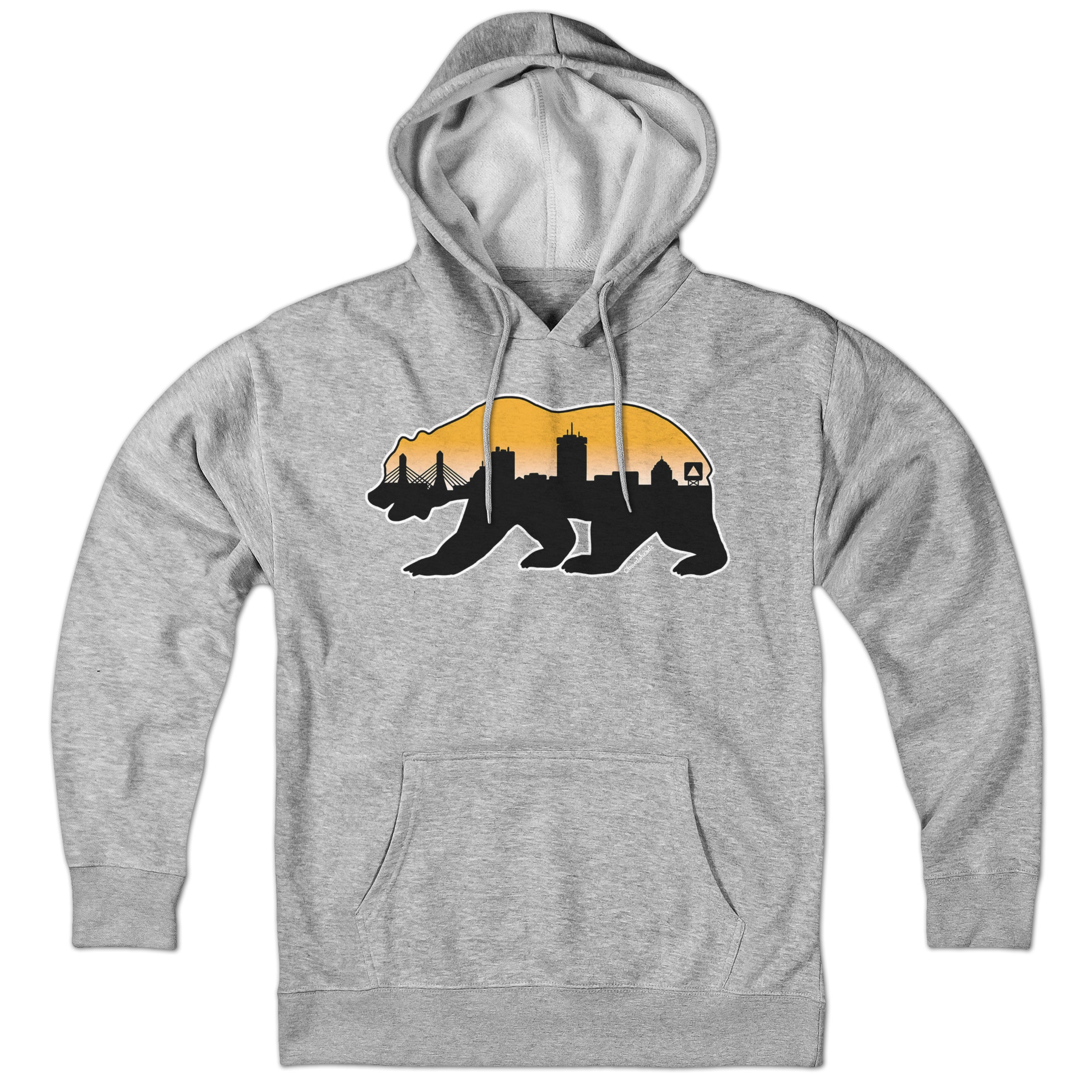 Chowdaheadz Boston Bear Skyline Hoodie Charcoal - ワイシャツ