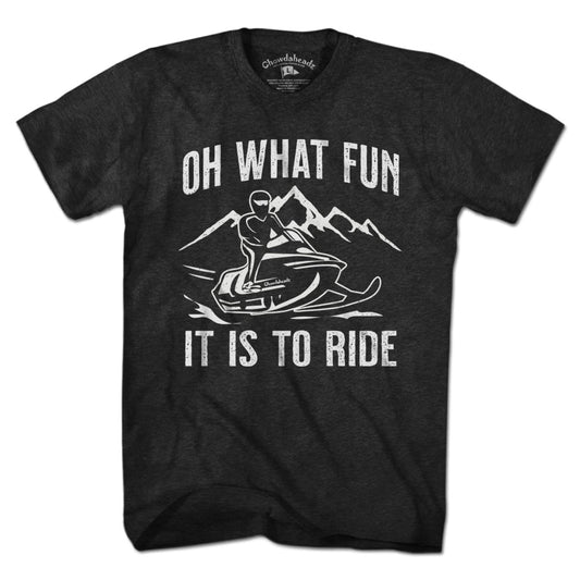 Oh What Fun It Is To Run T-Shirt - Chowdaheadz