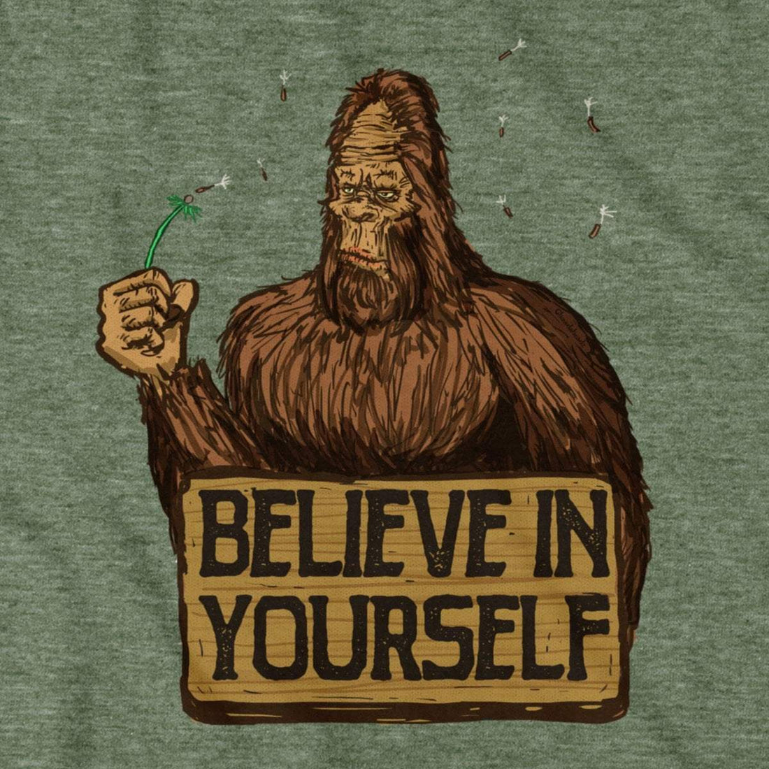 Go Green Shirt: Bigfoot Needs a Home - Customizable