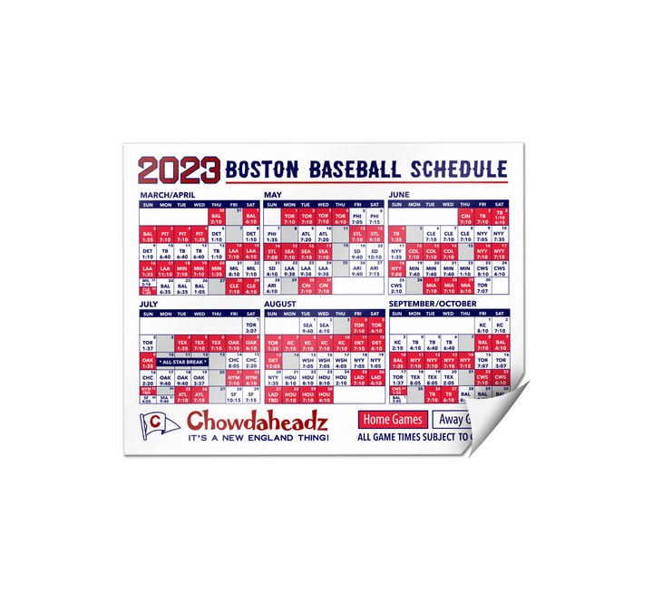 Printable 2023 Boston Red Sox Schedule