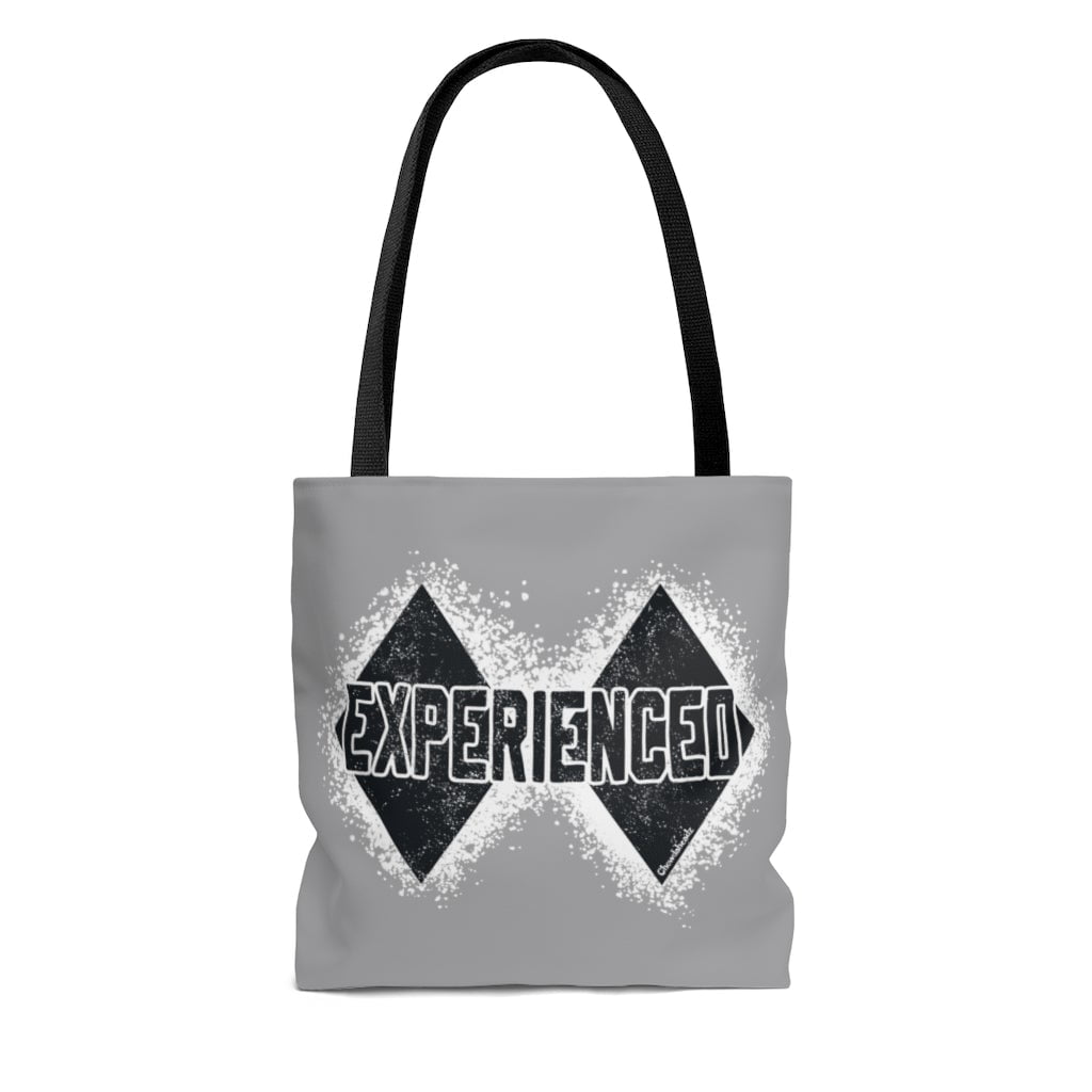 Experienced Double Black Diamond Tote Bag - Chowdaheadz