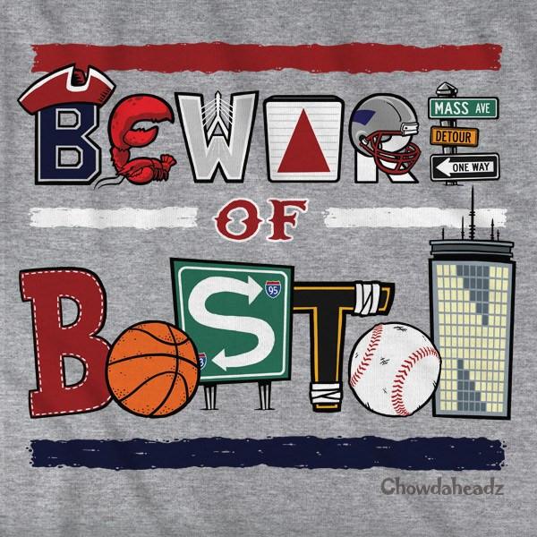 Chowdaheadz-T-Shirts Beware of Boston Bear T-Shirt