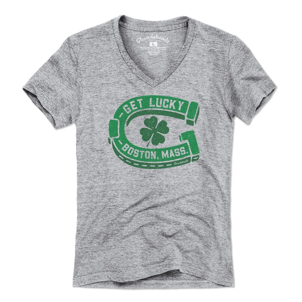Get Lucky Boston Shamrock T-Shirt - Chowdaheadz